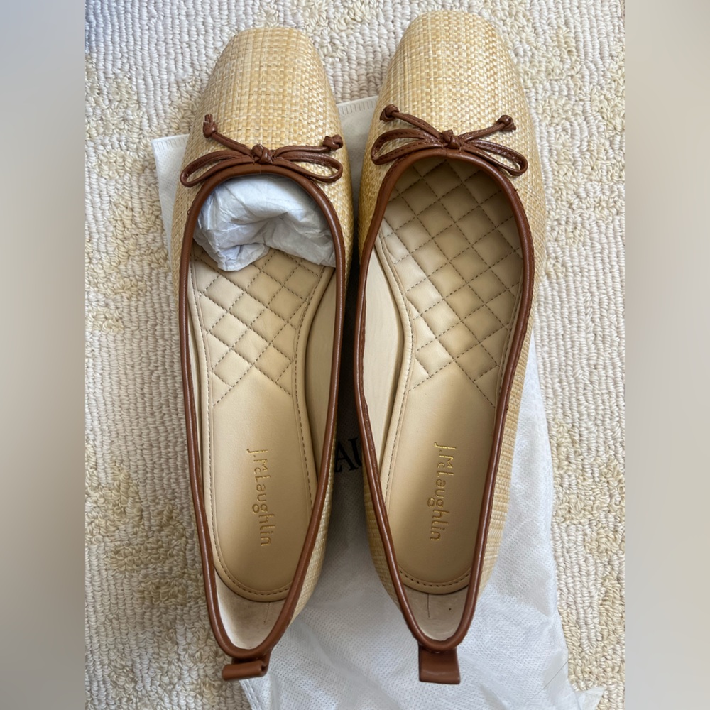 Brand New J. McLaughlin Beachwood Cognac Flats